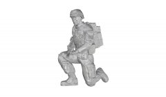 CMK F48332: 1/48 US Army Infantry Soldier on left knee