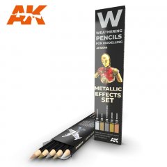 AK 10046: Weathering Pencils - Metallic Effects set