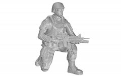 CMK F48331: 1/48 US Army Infantry Soldier on right knee