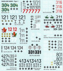 GasoLine GAS50909: 1/48 Tiger I decals with booklet