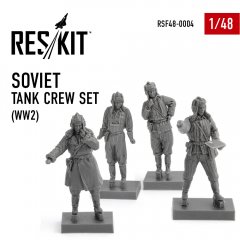 Res/Kit 48-0004: 1/48 Soviet Tank Crew WWII (x4)