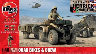 Airfix A04701: 1/48 British Forces Quad Bikes & Crew