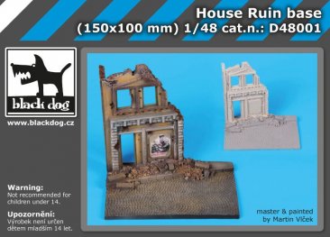 BlackDog D48001: 1/48 House Ruin diorama base