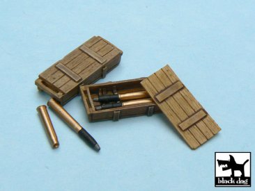 BlackDog T48014: 1/48 King Tiger Ammo Boxes