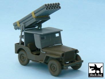 BlackDog T48027: 1/48 Jeep with Rocket Launcher conversion