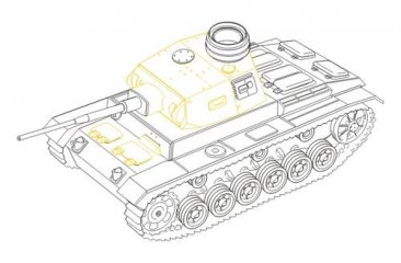 CMK 8018: 1/48 Pz.III Ausf.J Late conversion