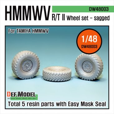 DEF Model DW48003: 1/48 HMMWV RT/II Sagged Wheels