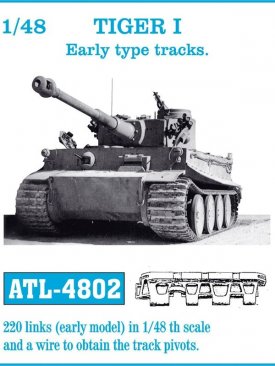 Friulmodel ATL-4802: 1/48 TIGER I Early type tracks
