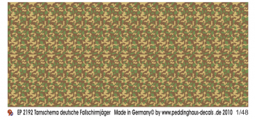 Peddinghaus EP2192: 1/48 German Paratroopers uniform camo