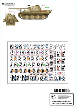 Star Decals 48B1005: 1/48 HJ Panthers decals