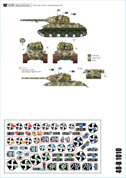 Star Decals 48B1010: 1/48 Finland WW2 #2 - T-34 m/41, T-34 m/43 and T-34-85 tanks