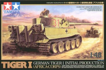 Tamiya 32529: 1/48 German Tiger I Initial Tank Africa Corps